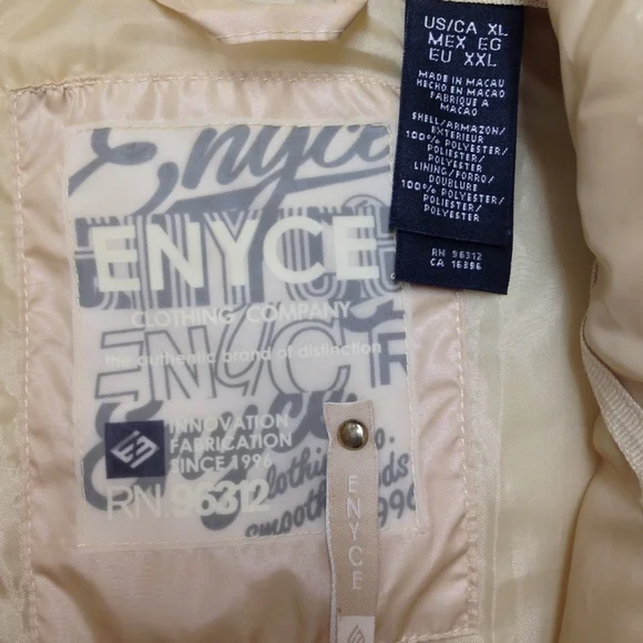 ENYCE | Vintage Quilted Streetwear • Urban Hip-Hop Y2K Jacket | Size XL - Picture 4 of 8